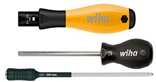 Wiha Destornillador dinamométrico TorqueVario®-S ESD con limitación del par de apriete de ajuste variable 0.1-0.6 (26865)