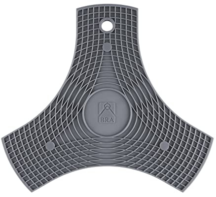 BRA Safe Salvamanteles, Silicona, Gris, 2 unidades