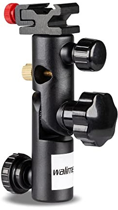 Walimex 17040 - Soporte metálico para Flash y Paraguas, Color Negro