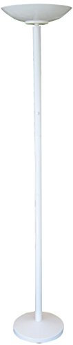 Green Lamp UPLWH6000 65 Watt 6000k Compact Fluorescent Light 2 Torchiere Energy Saving Uplighter, White