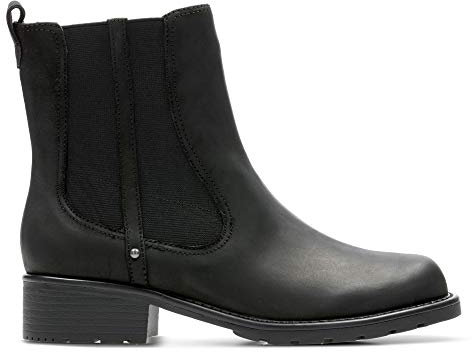 Clarks Women's Orinoco Club Short Shaft Boots, Black Black Leather, 5 UK