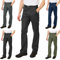 Lee Cooper Men's Classic Multi Pocket Cargo Work Trouser Easy care Safety Pant, Black, 36W / 33L