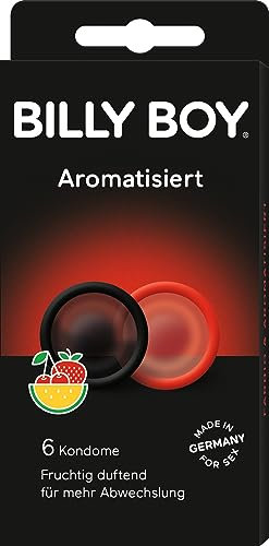 Billy Boy Aromatisiert 6er - rote und schwarze Kondome mit fruchtigem Duft: