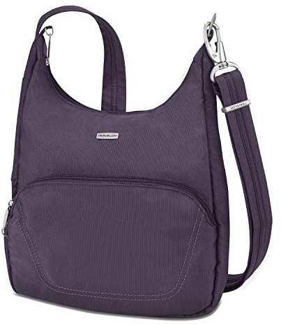 Travelon Anti-Theft Essential Messenger Bag (Purple)