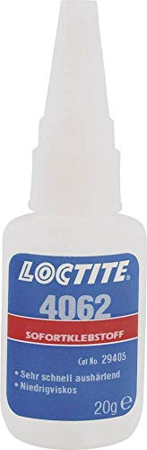 Loctite 4062X20GRM LOC 4062 Instant Bonding Ethyl-Based Adhesive, 20 g