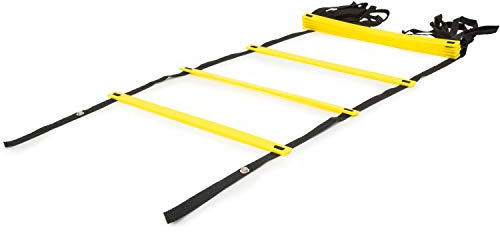 ProsourceFit Speed Agility Ladder 8 rung for Speed Training and Sports Agility Workouts with Free Carrying Bag