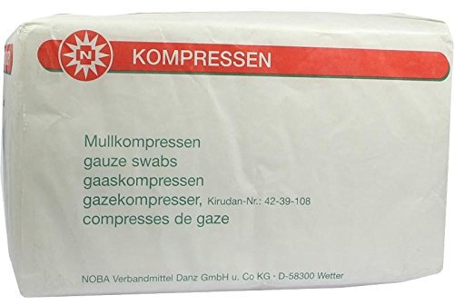 Gauze Swabs Non-Sterile 8-Ply 100 Pieces Compresses 10 x 20 cm