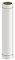 Schornstein - Längenelement DW doppelwandig, 500mm Länge und 130mm Durchmesser, Innen/Außen je 0,5 mm Wandstärke, Edelstahl