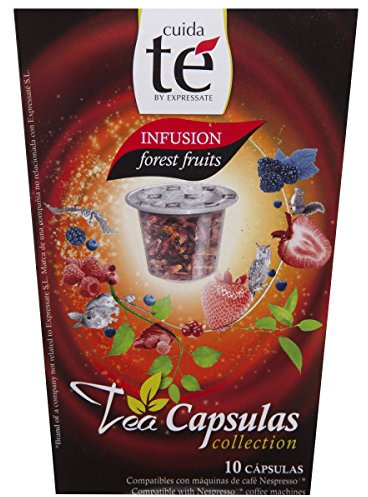 Cuida Te Infusion Forest Fruits, Thé aux Fruits avec Fruits des Bois, Nespresso compatible, 10 Capsules