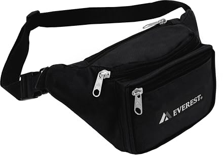 Everest Signature Waist Pack - Medium, Black, One Size