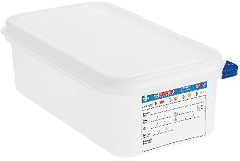 Araven Food Container Food Storage Kitchen Organisation Food Preserving Home 4Ltr GN 1/3. 100mm deep. Capacity: 4Ltr. Pack quantity: 4