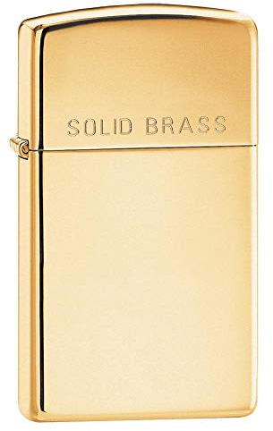 Zippo Slim - High Polish Brass Lighter - High Polished Brass