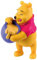 Bullyland 12340 - Spielfigur Puuh der Bär mit Honigtopf aus Walt Disney Winnie Puuh, ca. 7 cm, detailgetreu, ideal als kleines Geschenk für Kinder ab 3 Jahren
