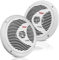 Pyle 2-Way Marine Speakers – 150W Waterproof Outdoor Boat Speakers, 17cm Dual Stereo System, Weather-Resistant, Low-Profile Design, 1 Pair (White)
