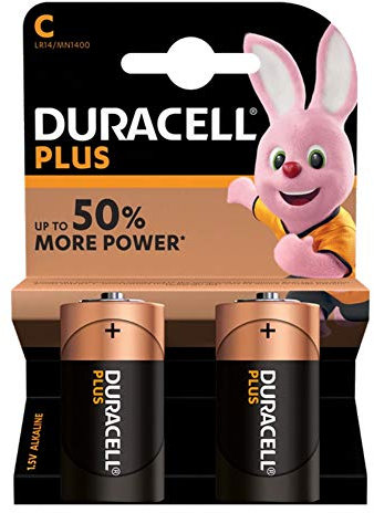 Duracell - 75051844 - Pile Alcaline - C x 2 - Plus