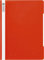 Brunnen 102011020 Schnellhefter (A4, aus PVC, glasklares Deckblatt) rot