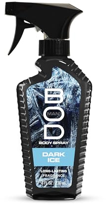 Bod Man Dark Ice For Men By Parfums De Coeur Fragrance Body Spray 8.0 oz