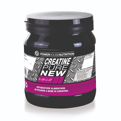 Creatina Monoidrato in Polvere 3000 mg - 80 Dosi - Powerhouse Nutrition - Made in Italy - Integratore per Palestra, Fitness e Pre Workout - Creatina Monoidrata in Polvere Pura senza Additivi