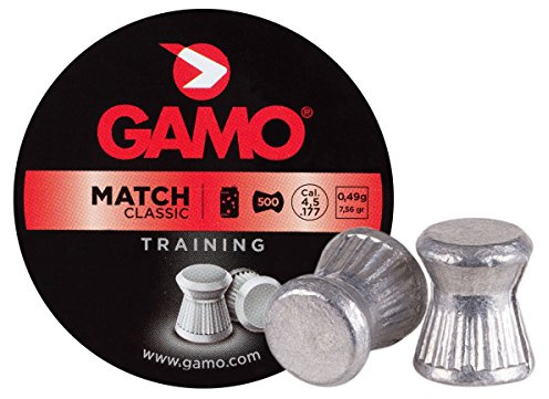 Gamo Match Flat Nose Pellets - .177 Cal - Flat Head - 500‑Count