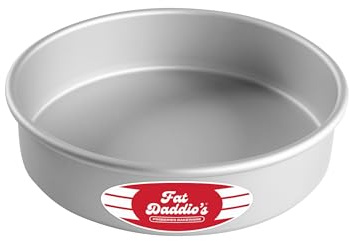 Fat Daddio's PRD-82 Round Cake Pan, 8 x 2 Inch, Silver