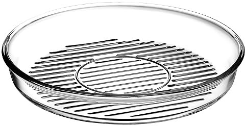 Pasabahce Borcam Grill Glas Auflaufform Rund Mikrowellen geeignet, 32cm