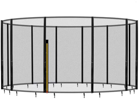 Baunsal® Trampolin Sicherheitsnetz Ø 487 cm (JS+EXD) für 12 Netzstangen mit Netzhöhe 180 cm Ersatzteile Netz Gartentrampolin Schutznetz Kinder Ersatznetz Indoor und Outdoor