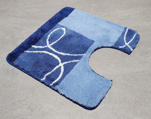 Kleine Wolke WC-Vorleger Curly blau 55 x 50 cm