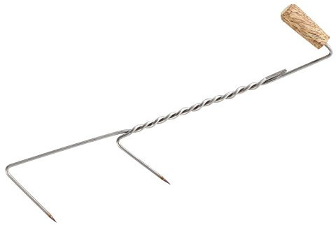 Balzer Edelstahl-Räucherhaken mit Holzgrif