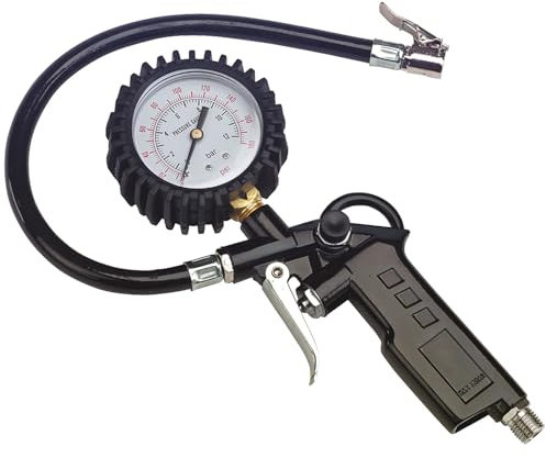 SIP Tyre Inflator Gun with Pressure Gauge, Air Compressor Tools 116psi (8 bar)