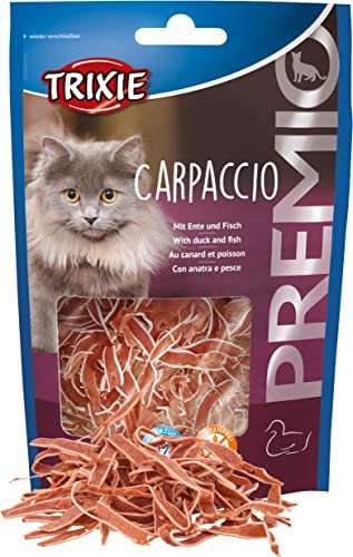 TRIXIE glutenfreies, zuckerfreies und proteinreiches Katzenleckerli PREMIO Carpaccio, 20 g- 42707