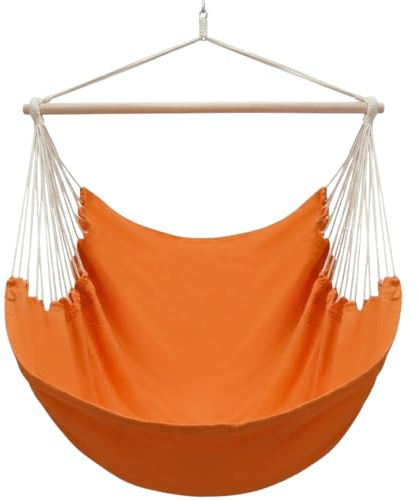 AMANKA XXL Hängstol 185x130 cm för 2 personer – Utomhus & Inomhus Swingstolar – Hänggungstol utan stativ – Bekväm hängfåtölj för trädgård & hem