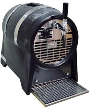 Partyfass 1-leitig, 60 Liter/h Zapfanlage, Bierzapfanlage mit Zierringen, Trockenkühlgerät