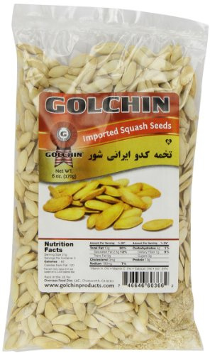 Golchin Squash Seed Roasted Salted, 6-Ounce
