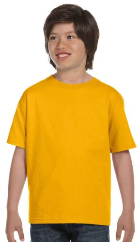 Gildan Childrens Heavy T-Shirt - Gold M