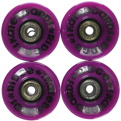 Ruote Morbide Cruiser Ridge 59 mm 78A Pu W Abec 7 Cuscinetti Set di 4 Pezzi, Viola