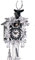 Kuckucksuhr Kuckuckuhr Echtholz NEU batteriebetriebenes Quartzwerk Kuckuckruf Eble -Modern Style 31cm- 17530
