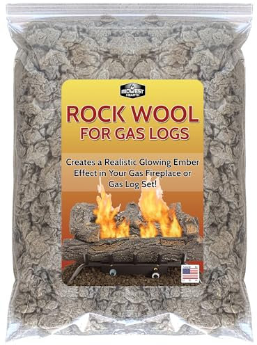 Midwest Hearth - Lana de Roca para hornillo de Gas, 170 g, Bolsa