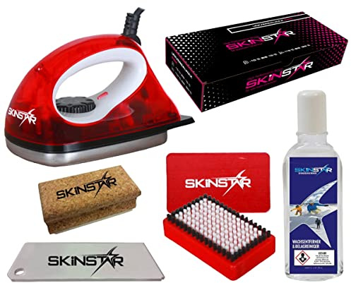 Skin Star Starter de ski de cire de cire, fer de cire brosse nettoyeur 6 pièces
