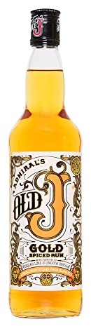 Admiral’s Old J - Gold - Caribbean Spiced Rum - 40% ABV, 70cl Bottle