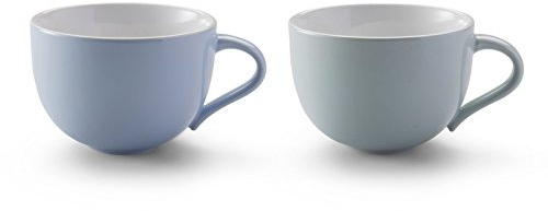 Stelton x-208 Emma Tasse, 2 stück, Stein, blau, 14 x 14 x 14 cm