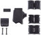 ABUS Fahrradschloss-Halter USH 460/470/32 - zum Transport des Bügelschlosses ABUS Granit 460 oder 470 am Fahrradrahmen, Schwarz