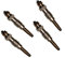 Twowinds - Calentadores 0250201039 Compatible con Citroën Berlingo, C15, C25, Xsara; Peugeot 205, 306, 406; BMW E30, E28 - Calentador - Bujía de Precalentamiento - Bujía Calentamiento (4 Piezas)