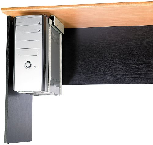 General Office Computer Halterung: Universal-Schienen-Halterung zur PC-Untertisch-Montage (PC Tischhalterung, Computerhalterung Untertisch, Auszugschienen Untertischmontage)