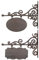 Esschert Design Wandschild, Namensschild, rechteckig oder oval, klein, 1 Stück, Sortiert, ca. 32 cm x 3 cm x 26 cm