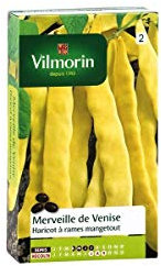 Vilmorin 1120553 Pack de Graines Haricot Merveille de Venise Mangetout Beurre