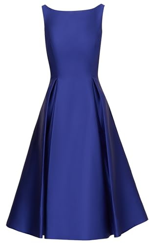 Adrianna Papell Sleeveless Mid-Length Party Dress with V-Back Robe, Bleu-Blue (Neptune), 36 Femme