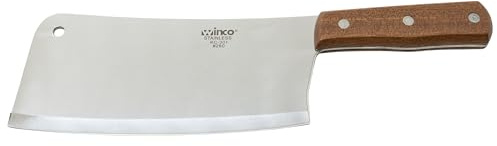 Winco 8 Heavy Duty Chinese Cleaver with Wooden Handle, 3-1/2″