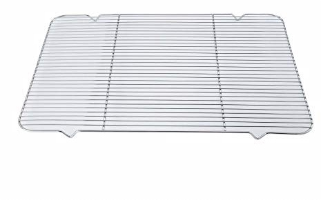 Winco Icing/Cooling Rack with Built-in Feet, 16.25-Inch by 25-Inch, Medium, Chrome