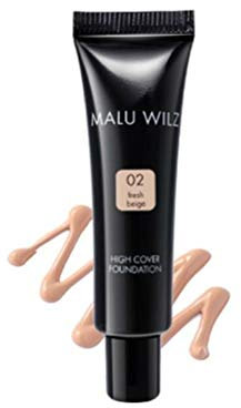 Malu Wilz High Cover Foundation Nr.2 Fresh Beige 30ml - Flüssiges Camouflage Make up stark deckend, Concealer für empfindliche Haut, Langanhaltende Abdeckung von Hautanomalien