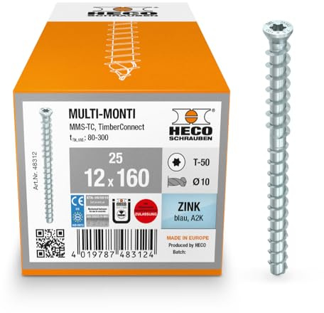 HECO MMS-TC TX30 Timber-Connect Vis à béton, 48312